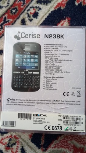 Smartphone onda cerise n238k - smartphone,
