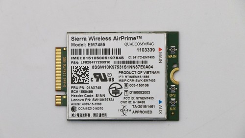 Lenovo thinkpad em7455 umts - lenovo,